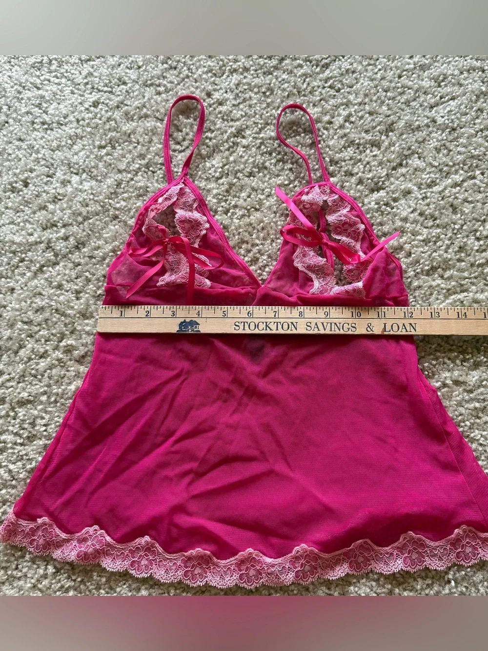 Victoria’s Secret Sexy Little Things M Pink Lace Babydoll Lingerie Y2K